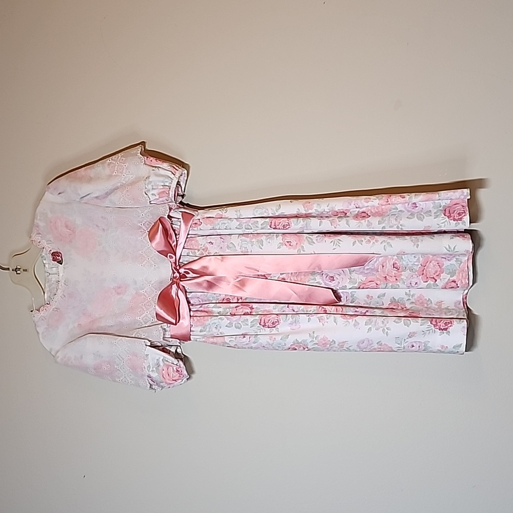 Bonnie Jean Girl's Easter/Party Vintage Dress Size Approx. 7-8